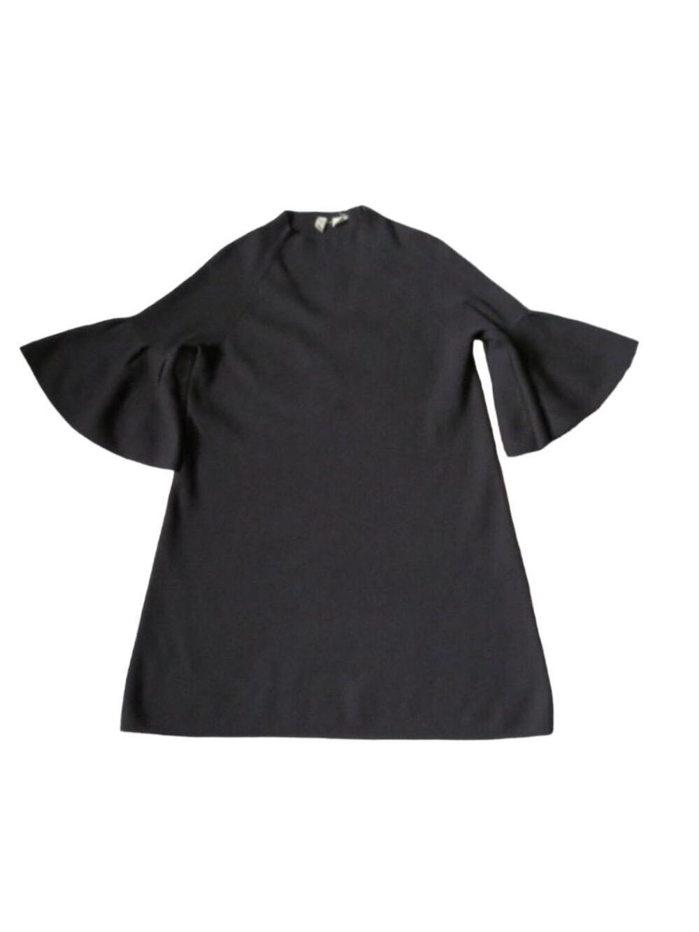 Anthropologie MOTH Bell Sleeve Sweater Dress Black Size S